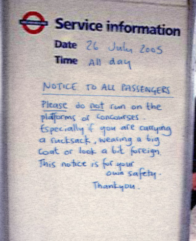 Do Not Run London poster
