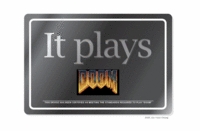 It plays Doom