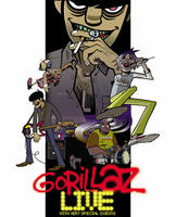 Gorillaz live on tour in 2007