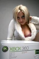 A girl and her Xbox 360