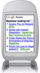 Google Reader mobile