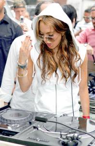 Lindsay Lohan at DJ Spin-off for Gap in NY