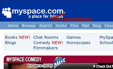 MySpace gone corporate