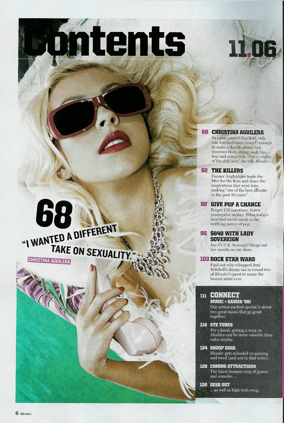 Christina Aguilera in Blender magazine