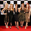 Girls Aloud exposed their cleavage