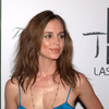 Eliza Dushku exposed her cleavage in a silk dress