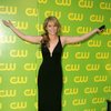 Erica Durance exposed her plunging cleavage in a black dress