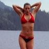 Erica Durance exposed her red bikini