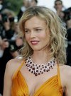 Eva Herzigova exposed her cleavage in Cannes