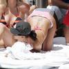 Eva Longoria exposed her pink bikini