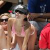 Eva Longoria exposed her pink bikini