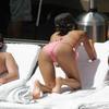 Eva Longoria exposed her pink bikini