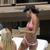 Eva Longoria exposed her pink bikini