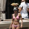 Eva Longoria exposed her pink bikini