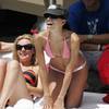 Eva Longoria exposed her pink bikini