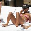 Eva Longoria exposed her pink bikini