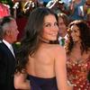 Evangeline Lilly exposed her cleavage in a hot dress