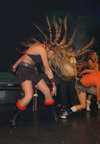 Jennifer Ellison exposed her black panties upskirt