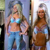 Jennifer Ellison exposed her blue bra