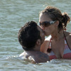 Jessica Alba exposed her brown bikini