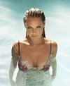 Katherine Heigl exposed her bra in a see through shirt