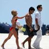 Kelly Ripa exposed her red bikini