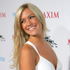 Kristin Cavallari exposed her cleavage in a white dress