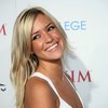 Kristin Cavallari exposed her cleavage in a white dress