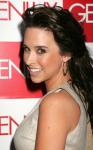 Lacey Chabert exposed her bra under her dress
