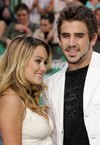 Lauren Conrad exposed her cleavage in a white dress