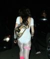 Lindsay Lohan exposed her lace bra peek and leotard in halloween costumes