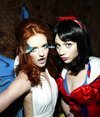 Michelle Trachtenberg exposed her cleavage in a sexy halloween costume