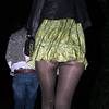 Mischa Barton exposed her pantyhose upskirt