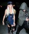 Paris Hilton exposed her cleavage and butt upskirt in a halloween costume