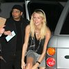 Paris Hilton exposed her red panties upskirt