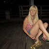 Tara Reid exposed her beige panties upskirt