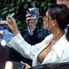 Victoria Beckham exposed her leopard bra