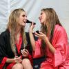Victorias Secret Angels exposed in bathrobes with Apple Macs